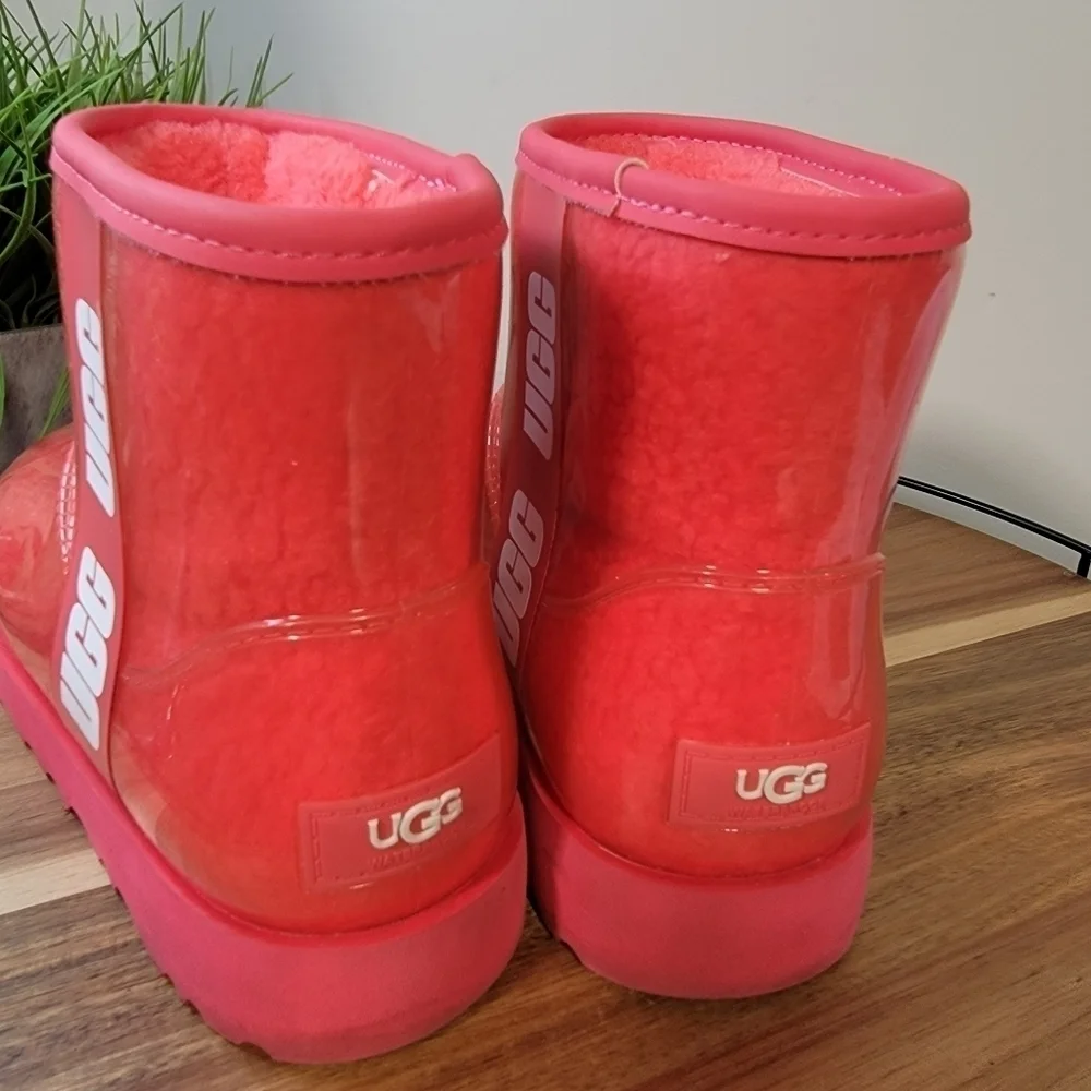 UGG Women's Classic Mini Clear Boot in Pink - Picture 9 of 15